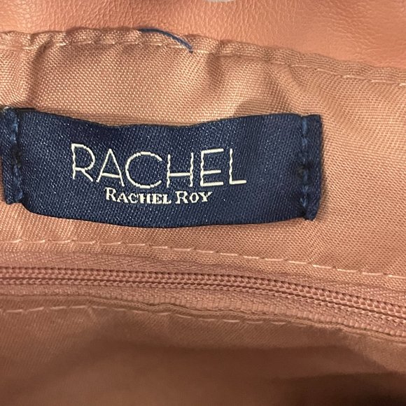 NWOT RACHEL ROY PINK MINI BACKPACK PURSE IN PINK WITH CHAIN DETAILING main image 13